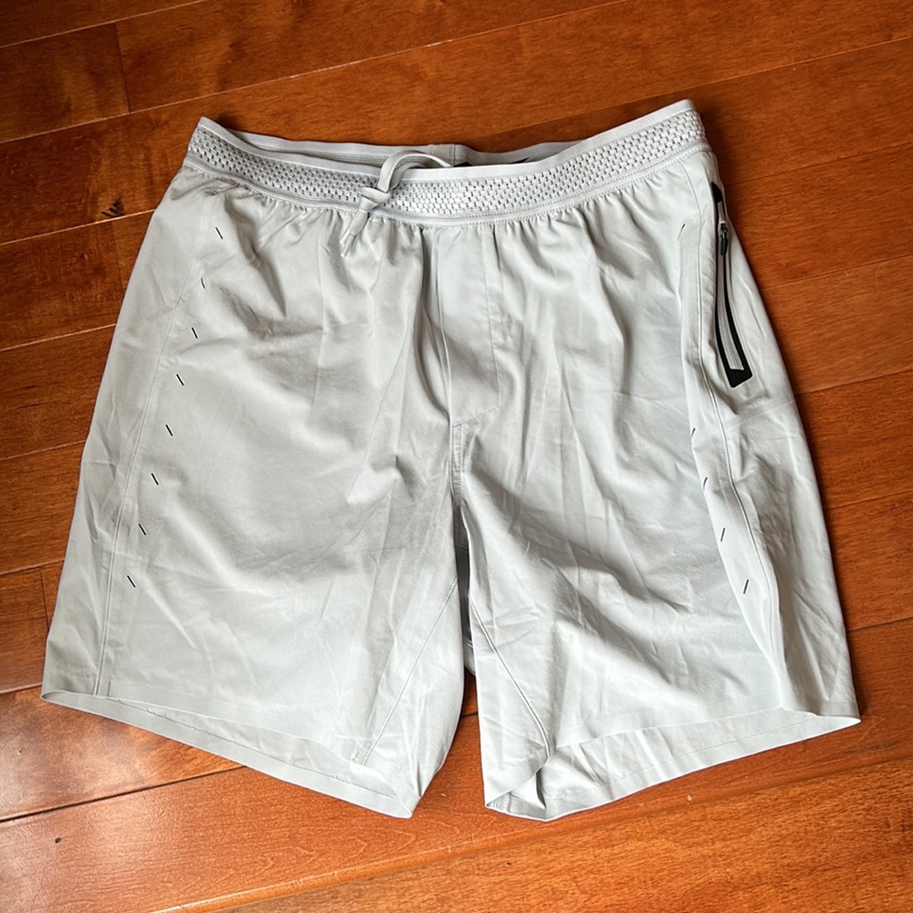 NWOT Ten Thousand Light Grey Session Short (Liner) 7" Size Large